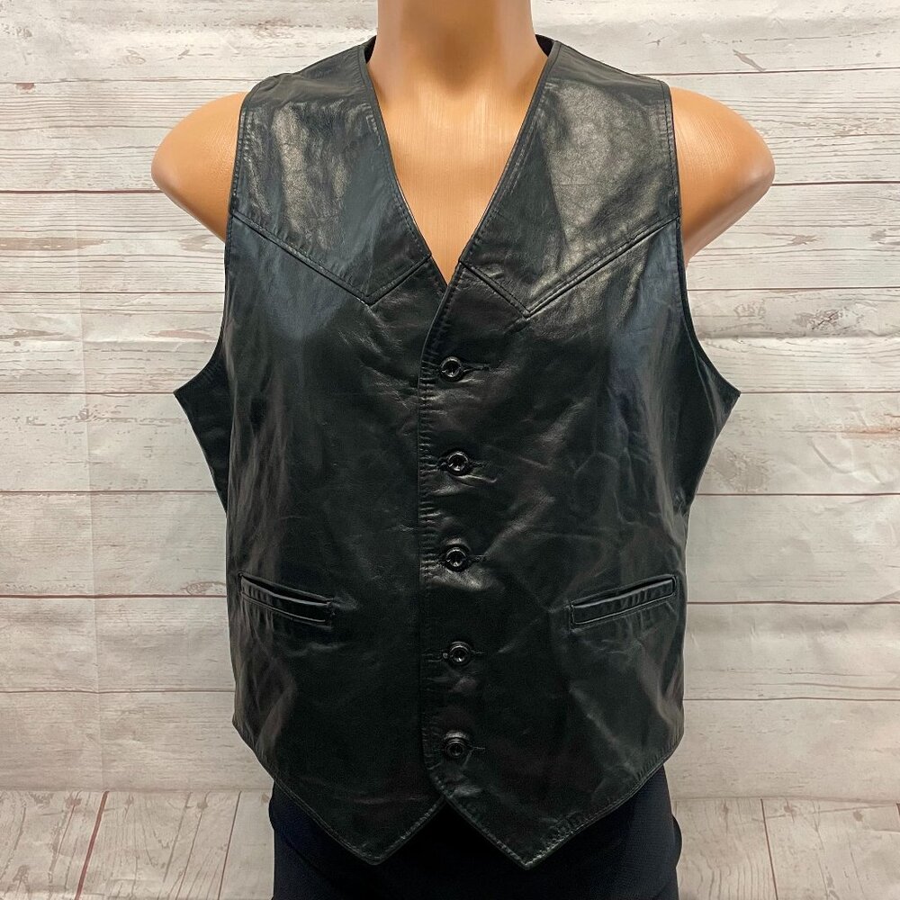 Vintage Sears Leather Vest